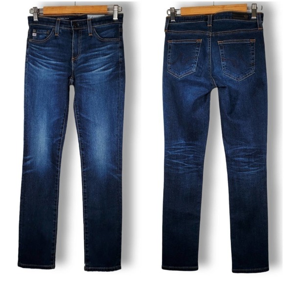 AG Adriano Goldschmied The Prima Ankle Cigarette Ankle Skinny Jeans Dark 24R - Picture 1 of 11